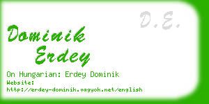 dominik erdey business card